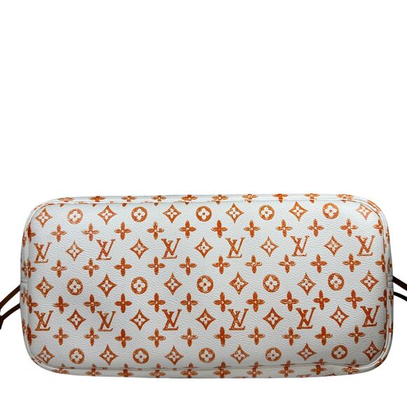 Louis Vuitton Catogram Neverfull Bag Ivory MM Grace Coddington Cat LV RARE tote - Picture 3 of 16